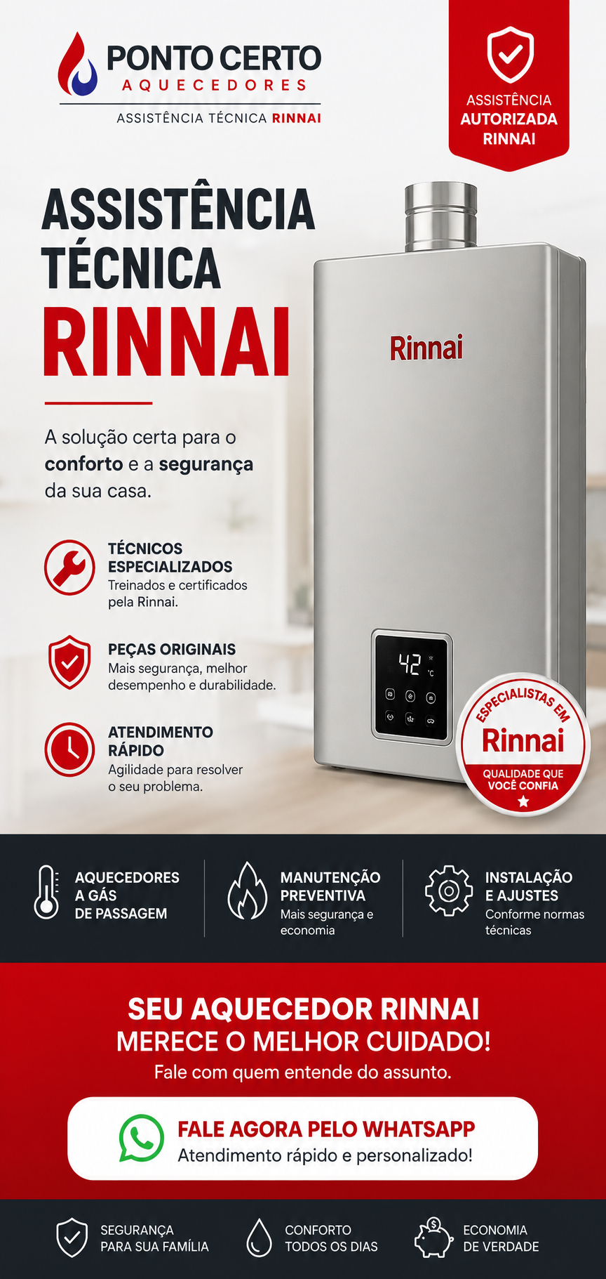 Assistência Técnica Rinnai