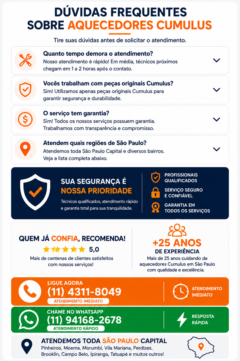 aquecedor cumulus assistência técnica