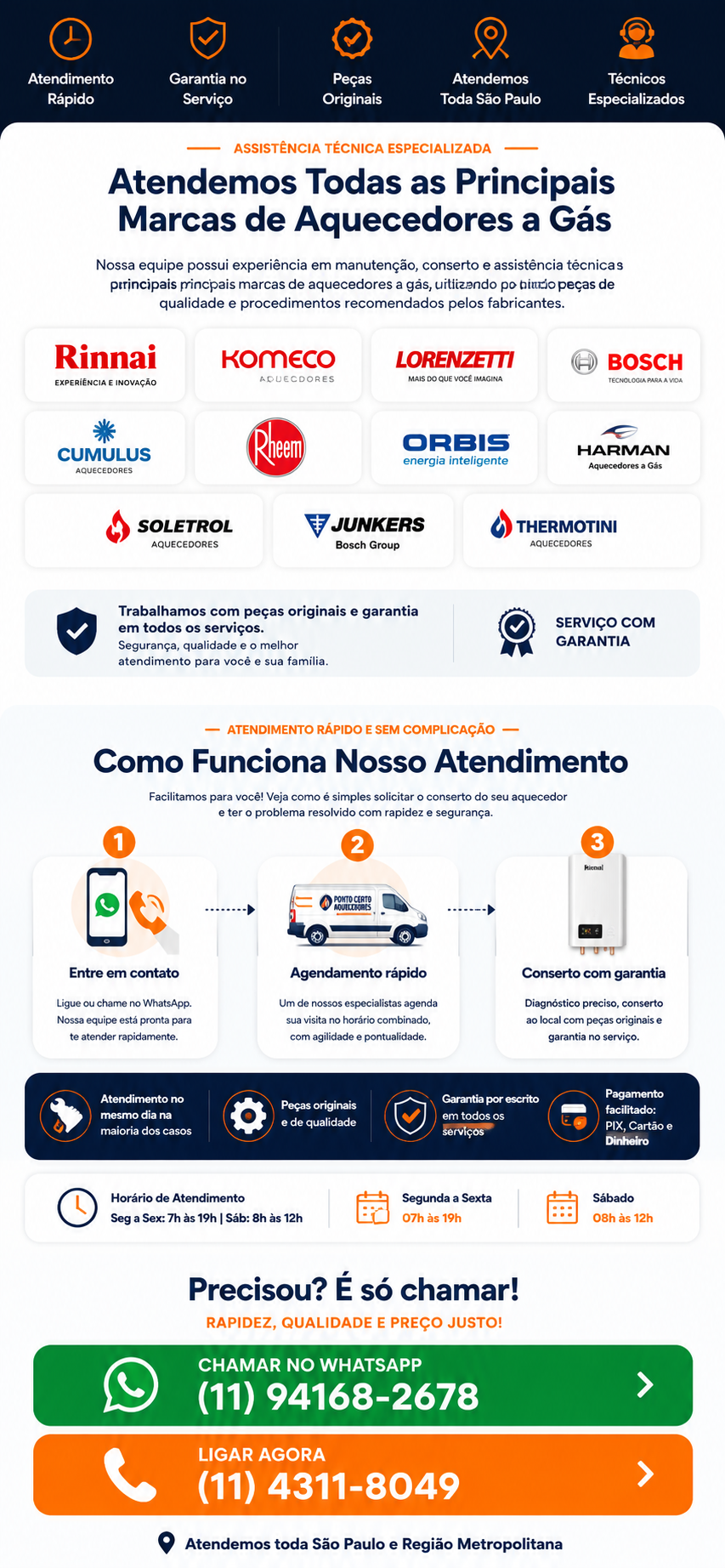 manutenção de aquecedor a gas