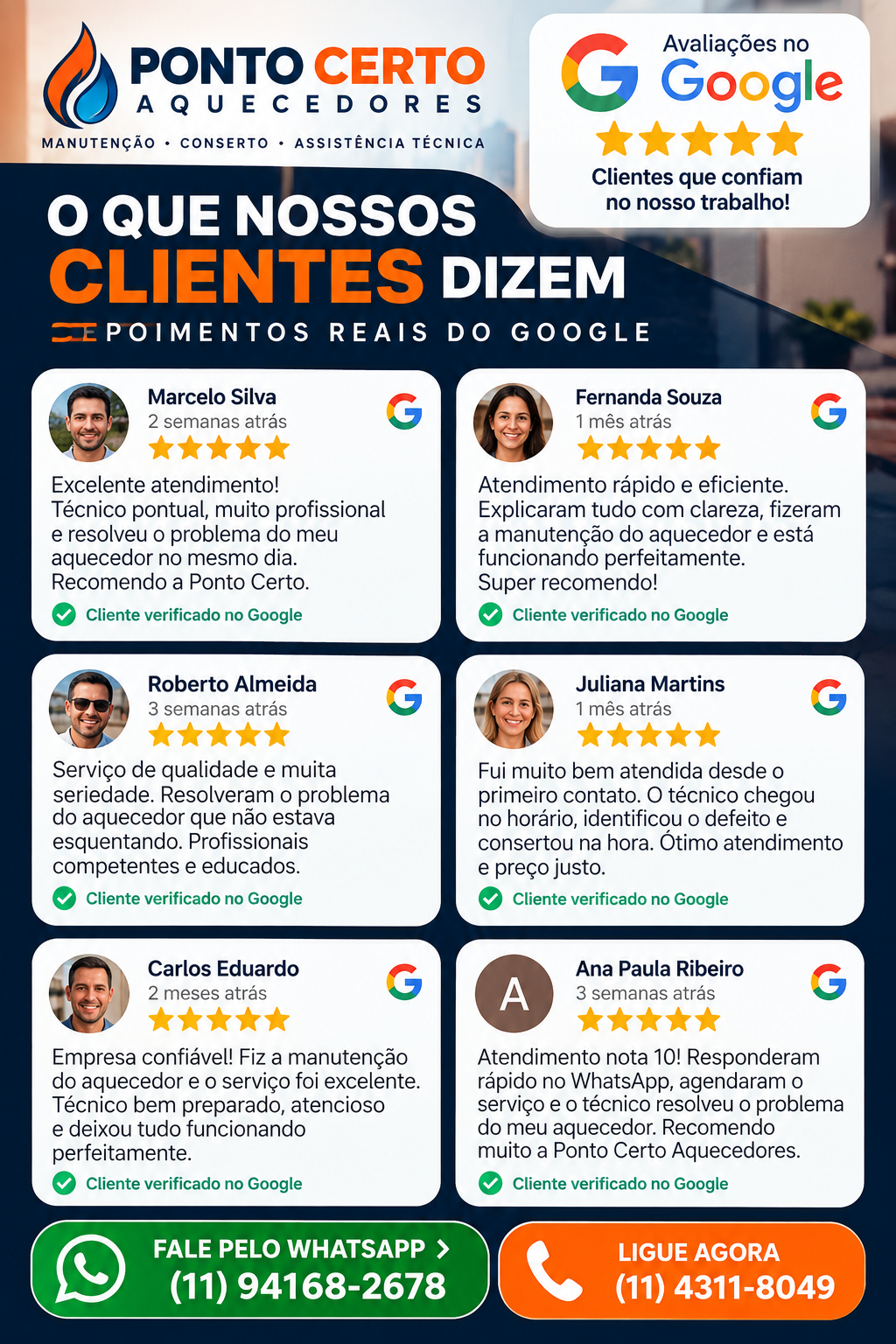 Manutençao de aquecedor solar