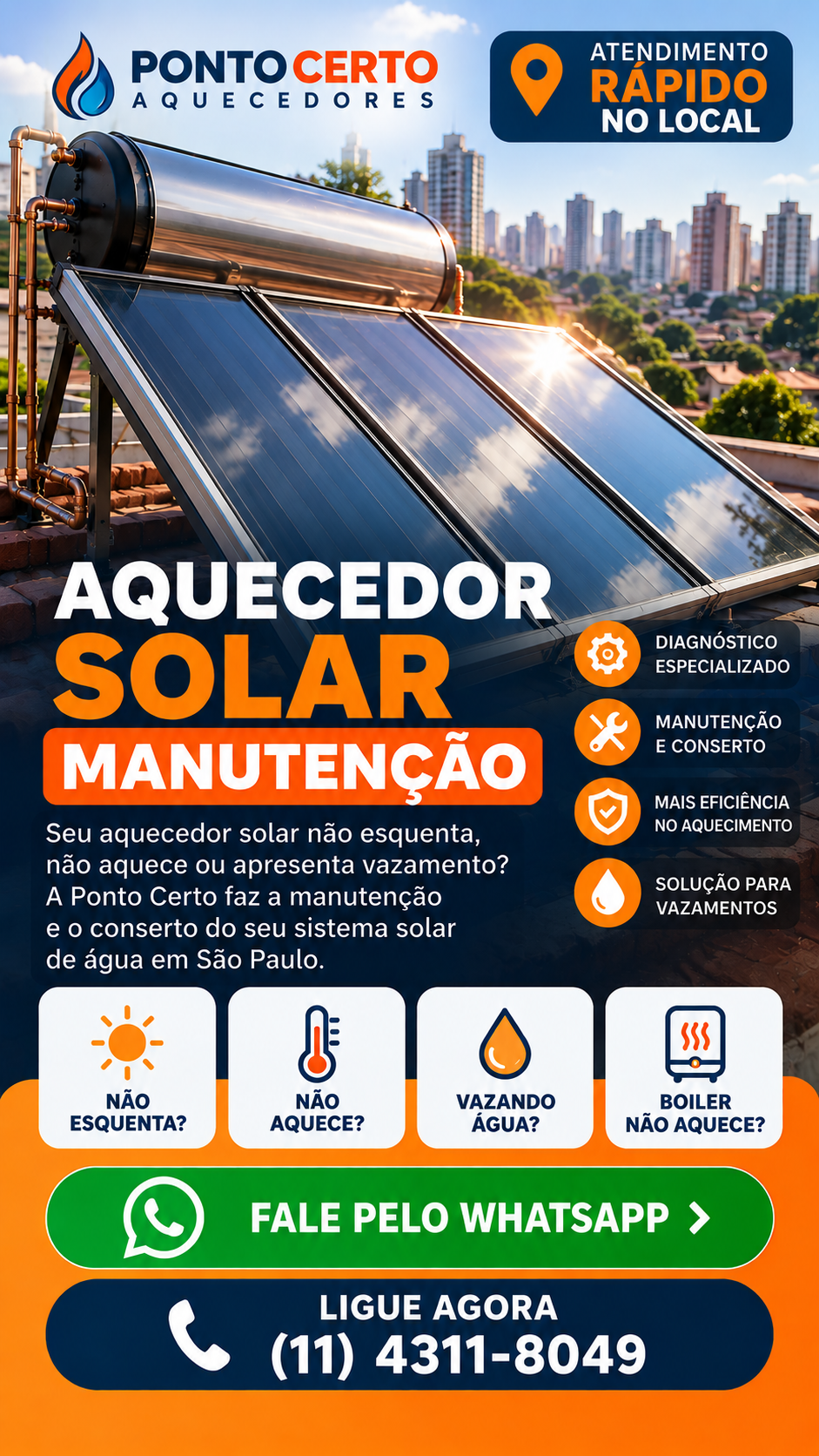 Manutenção de Aquecedor Solar